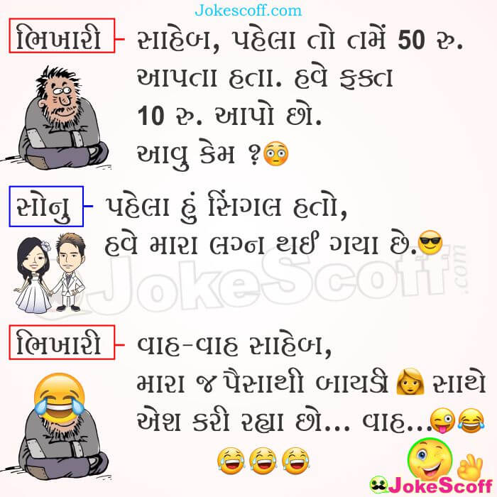 Funniest Beggar Jokes in Gujarati