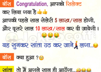 Santa and Boss Interview Jokes in Hindi