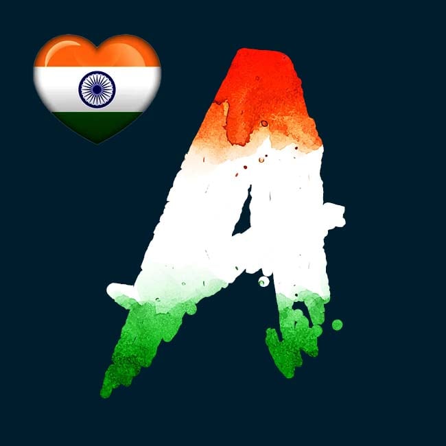 A Name Indian Flag Image Hd
