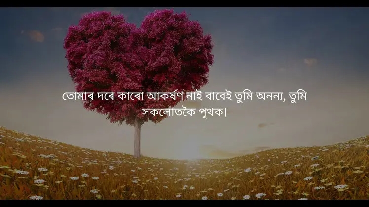 Assamese Caption for Love
