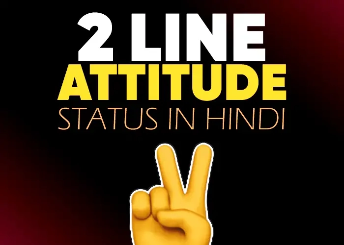Attitude Status in Hindi 2 Line