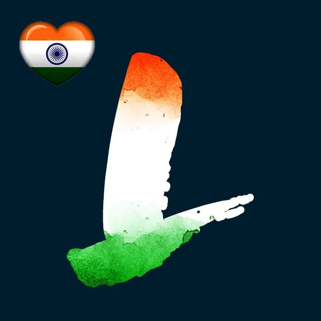 L Name Indian Flag Image Hd