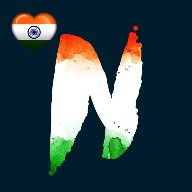 N Name Indian Flag Image Hd
