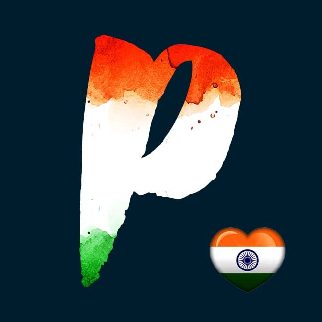 P Name Indian Flag Image Hd