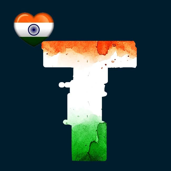 T Name Indian Flag Image Hd